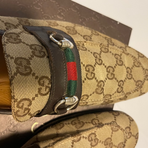 Men’s Gucci Loafers - Canvas - monogram GG. - Picture 5 of 9